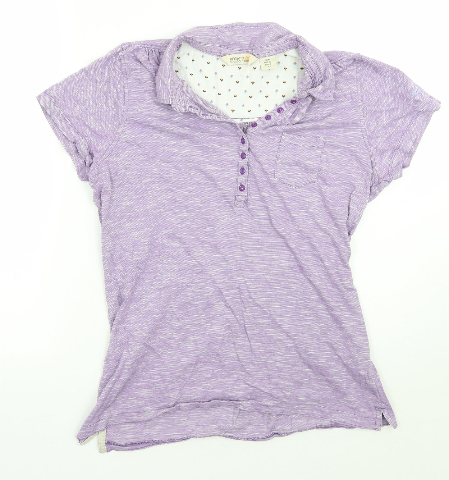 Regatta Womens Purple   Basic T-Shirt Size 16