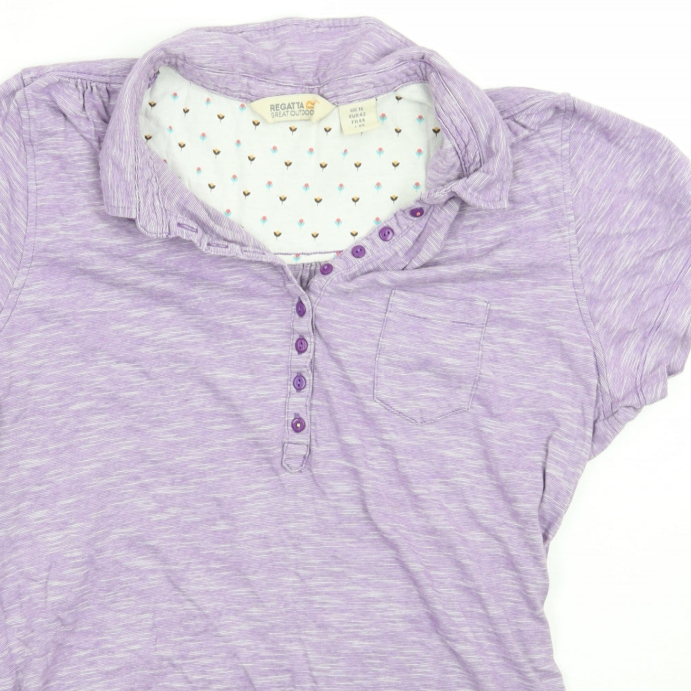 Regatta Womens Purple   Basic T-Shirt Size 16