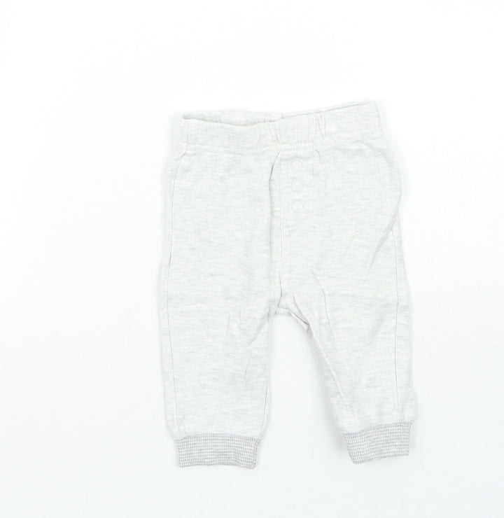 George Girls Grey   Sweatpants Trousers Size 3-6 Months