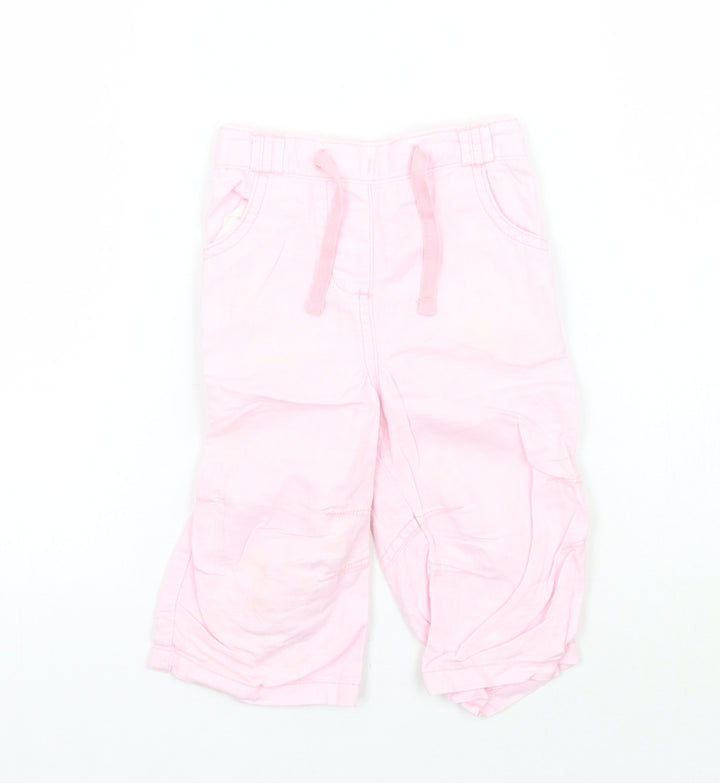NEXT Girls Pink Capri Trousers Size 12-18 Months