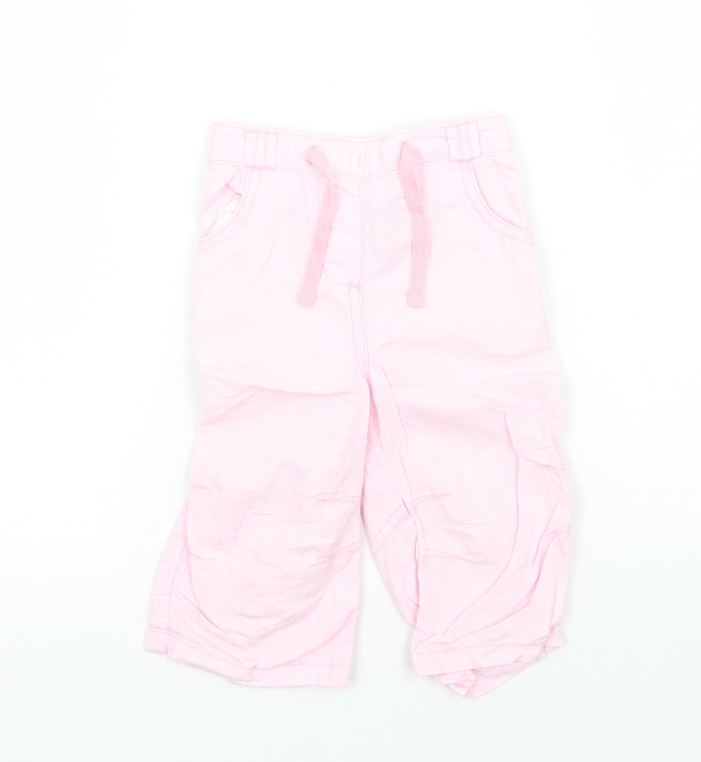 NEXT Girls Pink   Capri Trousers Size 12-18 Months