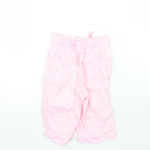 NEXT Girls Pink   Capri Trousers Size 12-18 Months