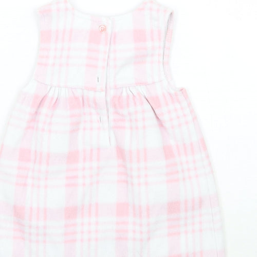 George Girls Pink Check  A-Line  Size 6-9 Months