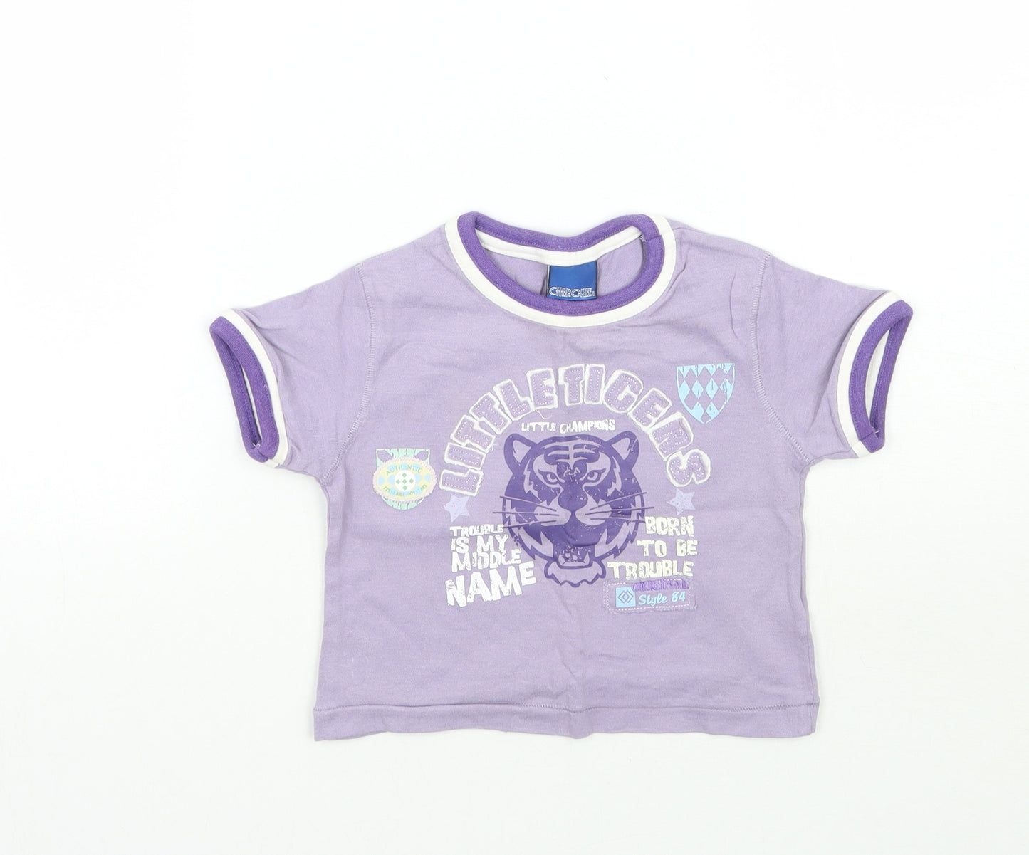Cherokee Baby Purple   Basic T-Shirt Size 6-9 Months