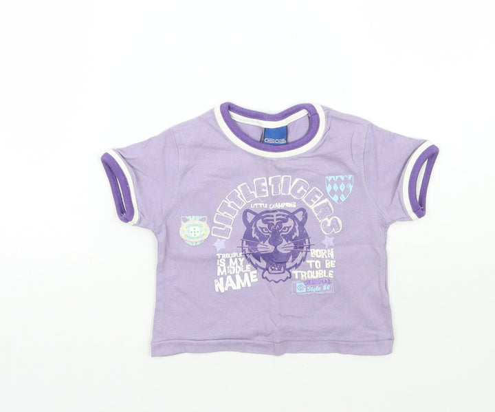Cherokee Baby Purple   Basic T-Shirt Size 6-9 Months