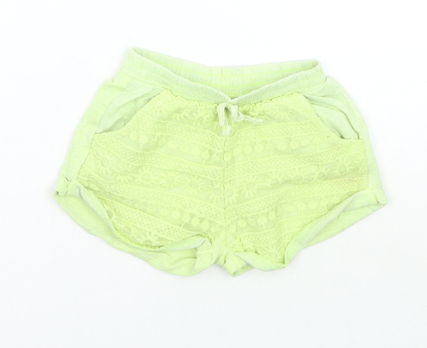 Zara Girls Green Floral  Cropped Trousers Size 12-18 Months