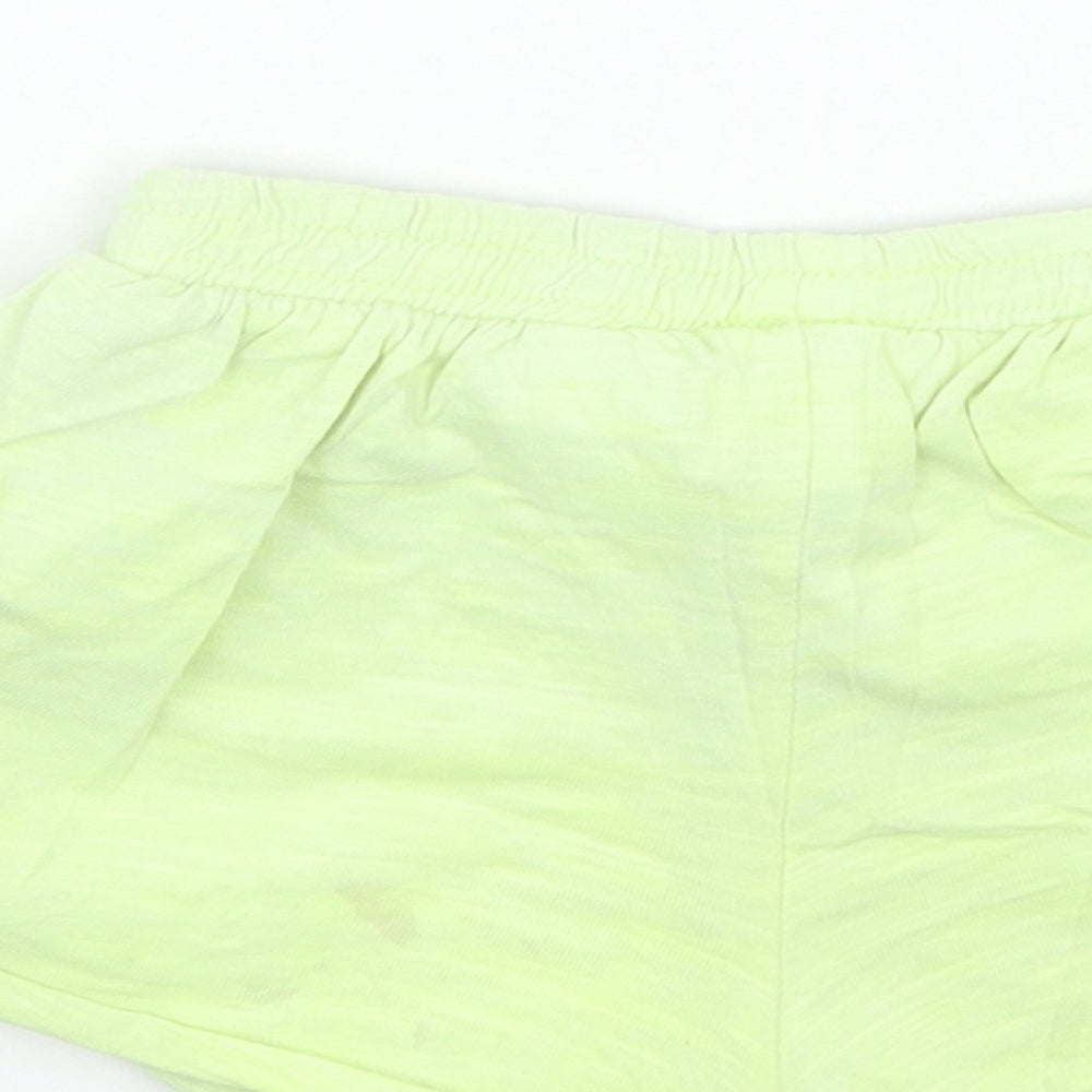 Zara Girls Green Floral  Cropped Trousers Size 12-18 Months