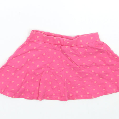 H&M Girls Pink Polka Dot  A-Line Skirt Size 12-18 Months