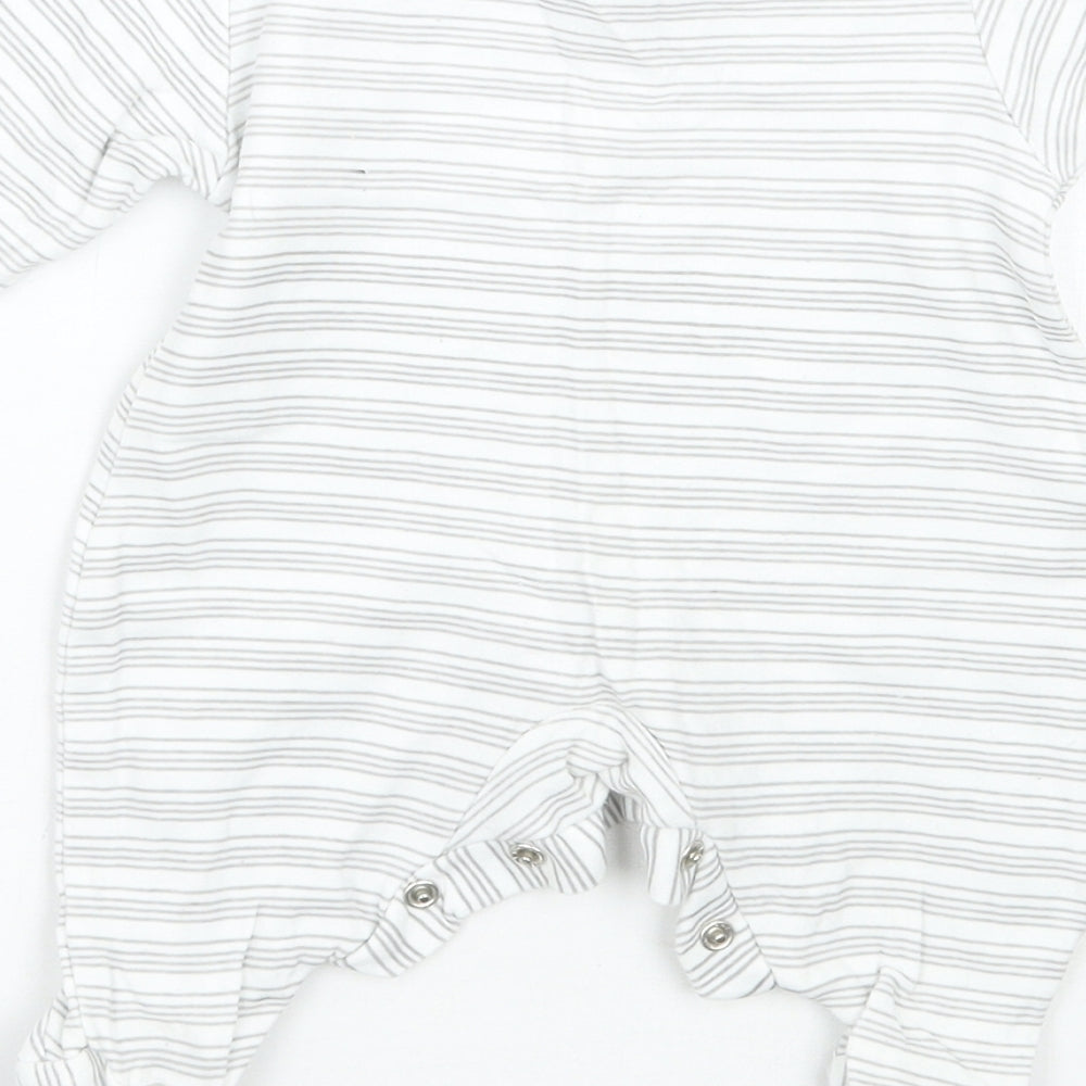 Baby benito Baby White Striped  Babygrow One-Piece Size 0-3 Months