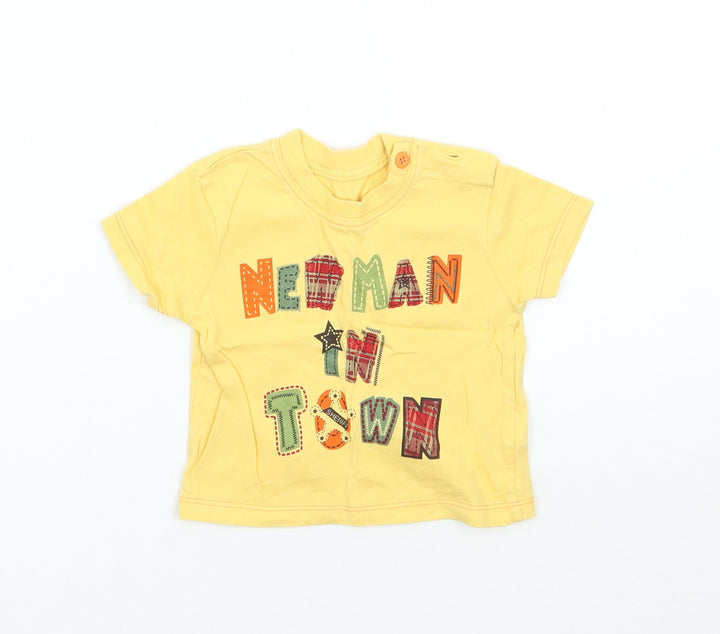 Cherokee Boys Yellow   Basic T-Shirt Size 0-3 Months