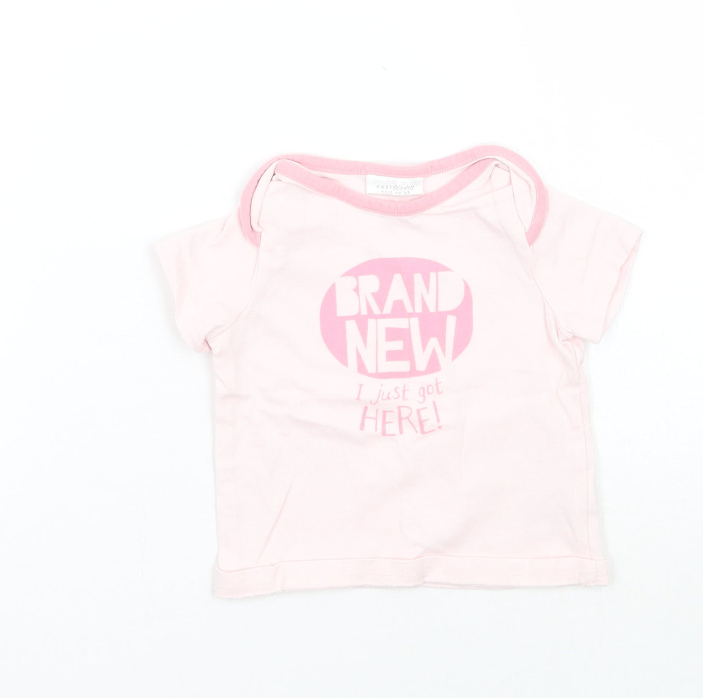 NEXT Girls Pink   Basic T-Shirt Size 0-3 Months