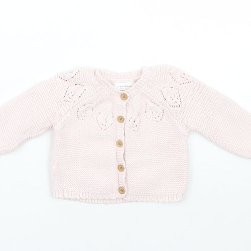 NEXT Girls Pink   Cardigan Jumper Size 3-6 Months