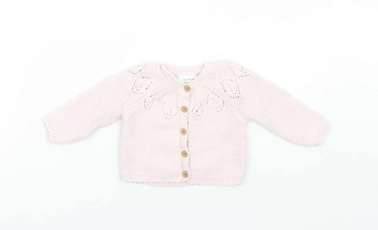 NEXT Girls Pink   Cardigan Jumper Size 3-6 Months