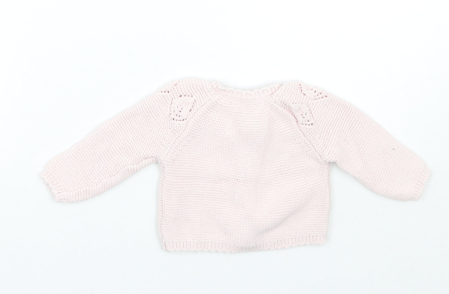 NEXT Girls Pink   Cardigan Jumper Size 3-6 Months