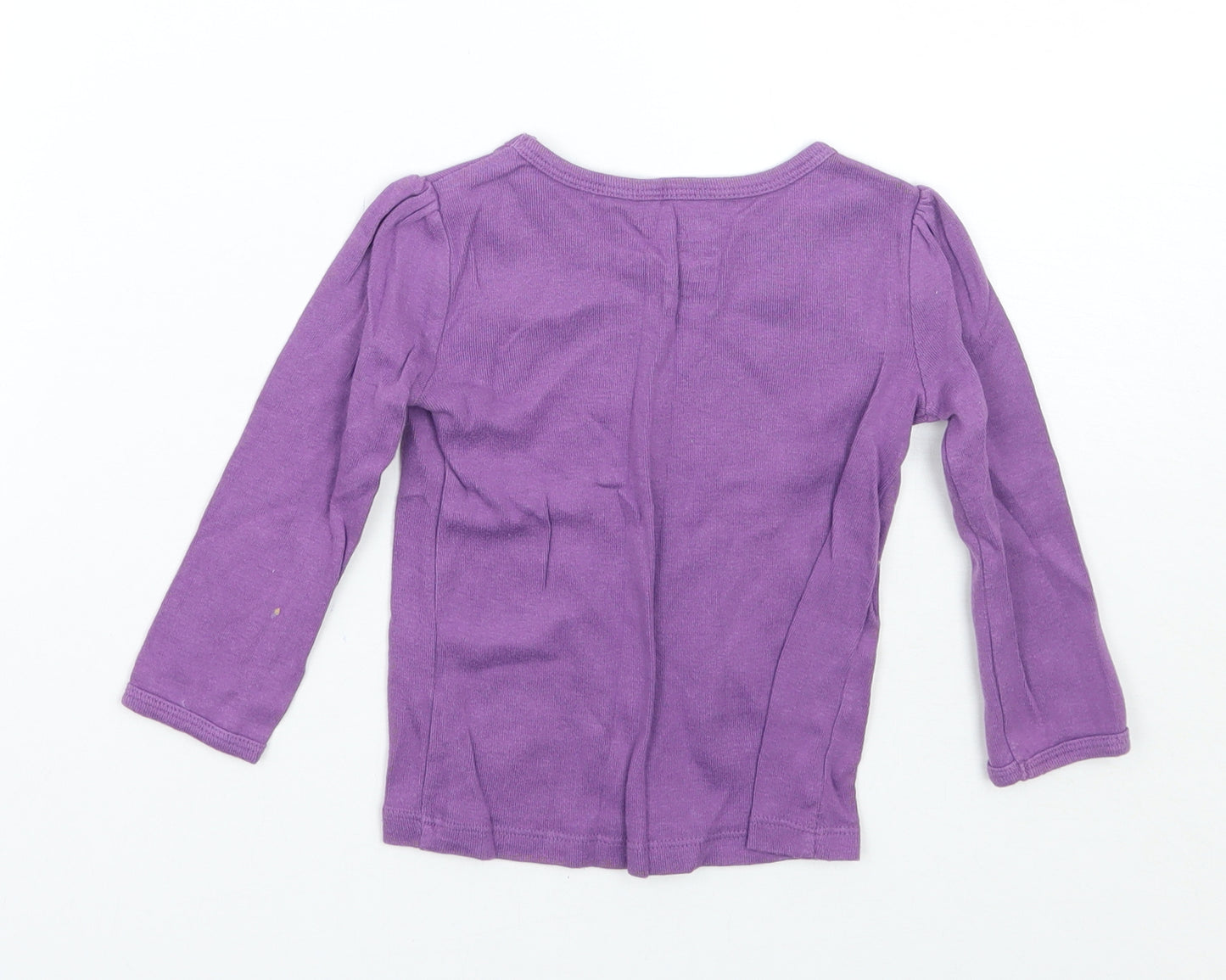 Gap Girls Purple   Basic T-Shirt Size 12-18 Months