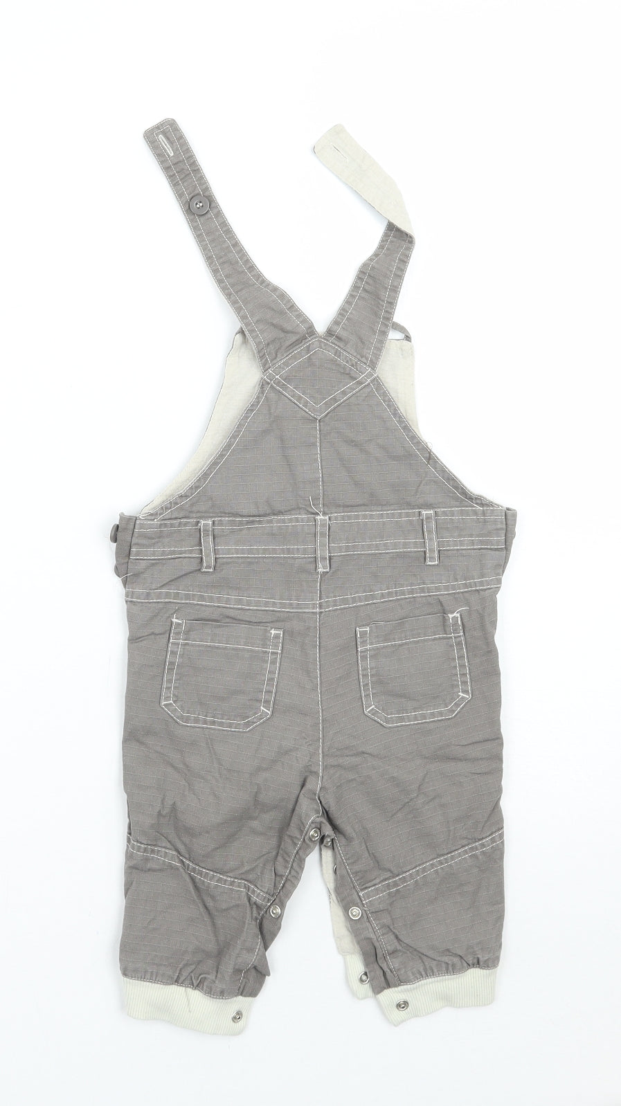TU Boys Brown   Dungaree One-Piece Size 6-9 Months