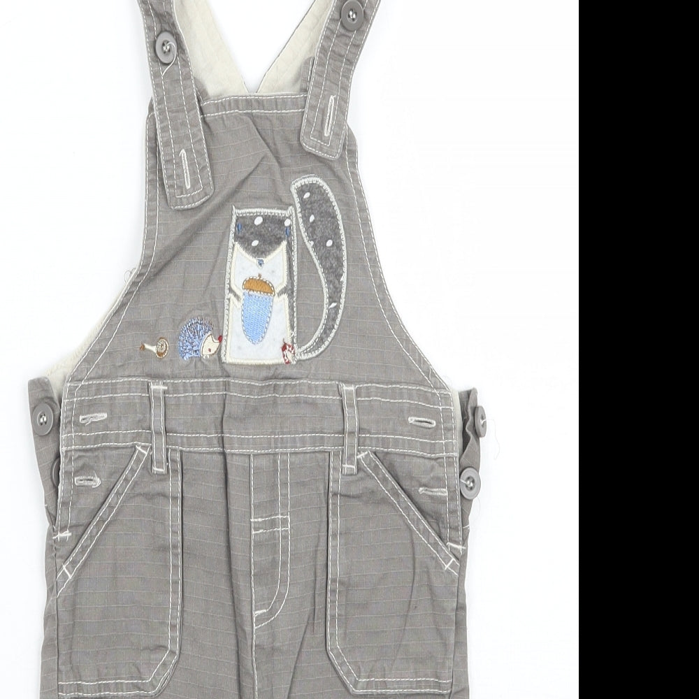 TU Boys Brown   Dungaree One-Piece Size 6-9 Months