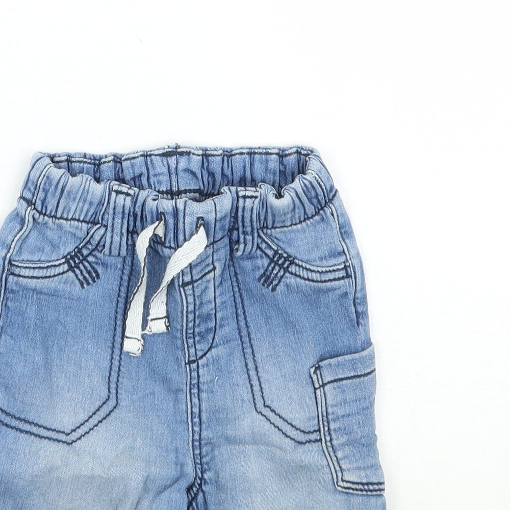 Nutmeg Boys Blue   Cargo Jeans Size 9-12 Months