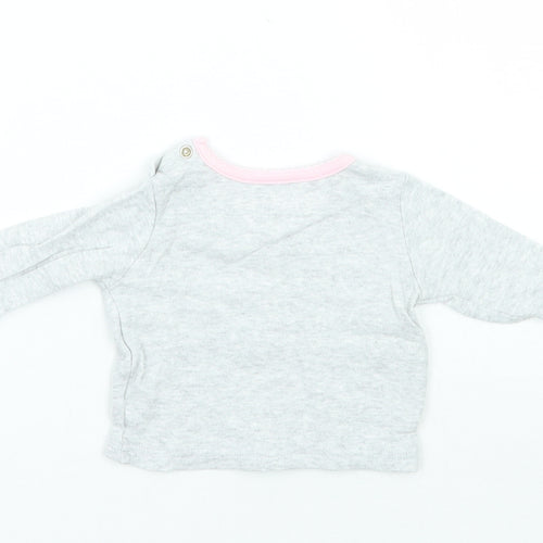 Primark Girls Grey   Basic T-Shirt Size 0-3 Months