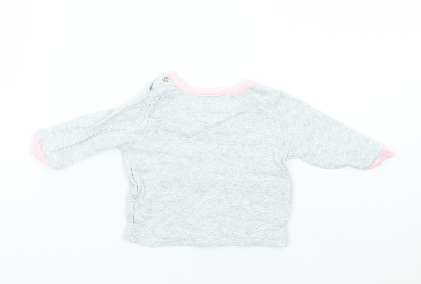 Primark Girls Grey   Basic T-Shirt Size 0-3 Months