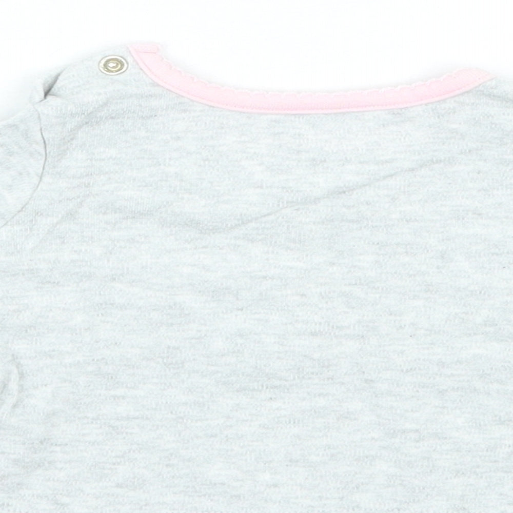 Primark Girls Grey   Basic T-Shirt Size 0-3 Months