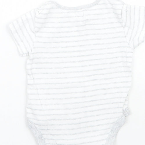 Mothercare Baby Grey Striped  Babygrow One-Piece Size 6-9 Months