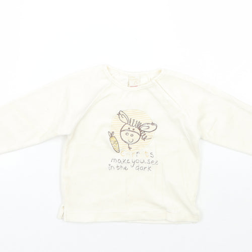 Little bundle Baby Ivory   Pullover Jumper Size 9-12 Months