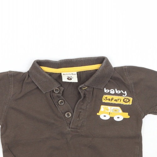 My little bear Baby Brown   Basic T-Shirt Size 9-12 Months