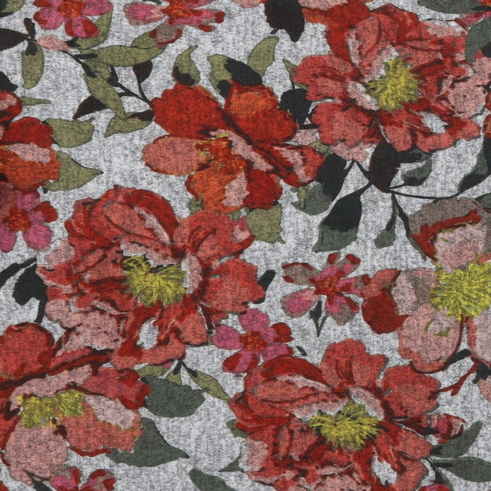 Nutmeg Womens Grey Floral  Basic Blouse Size 20