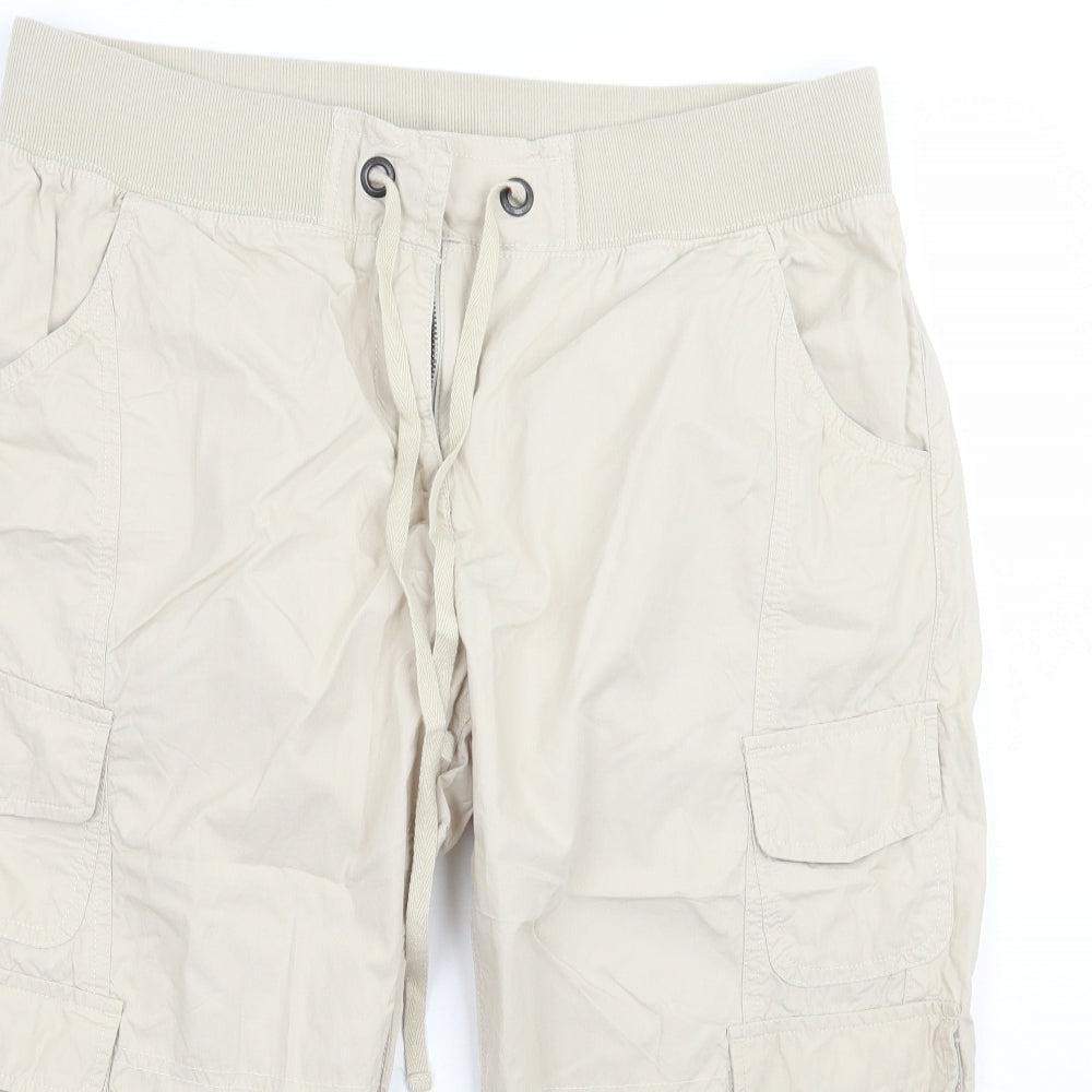 Crew Clothing Womens Beige   Cargo Trousers Size 16  - legs 18 in