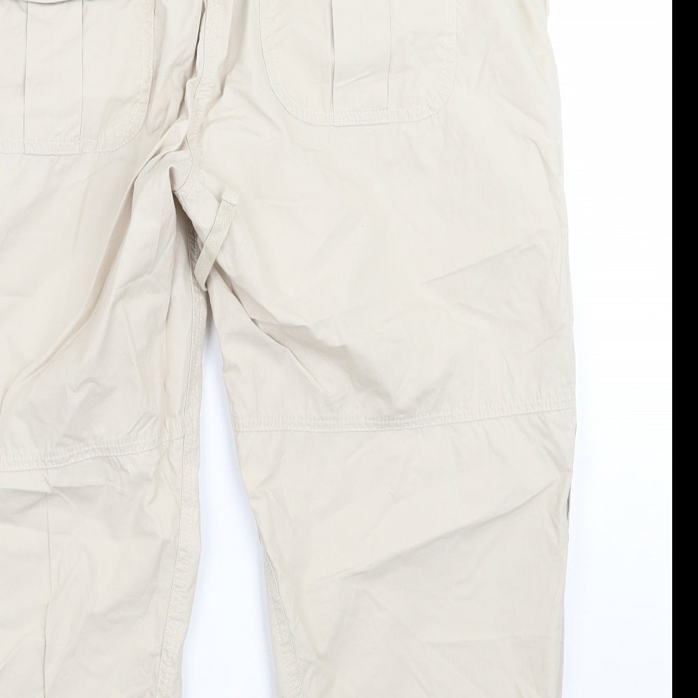 Crew Clothing Womens Beige   Cargo Trousers Size 16  - legs 18 in