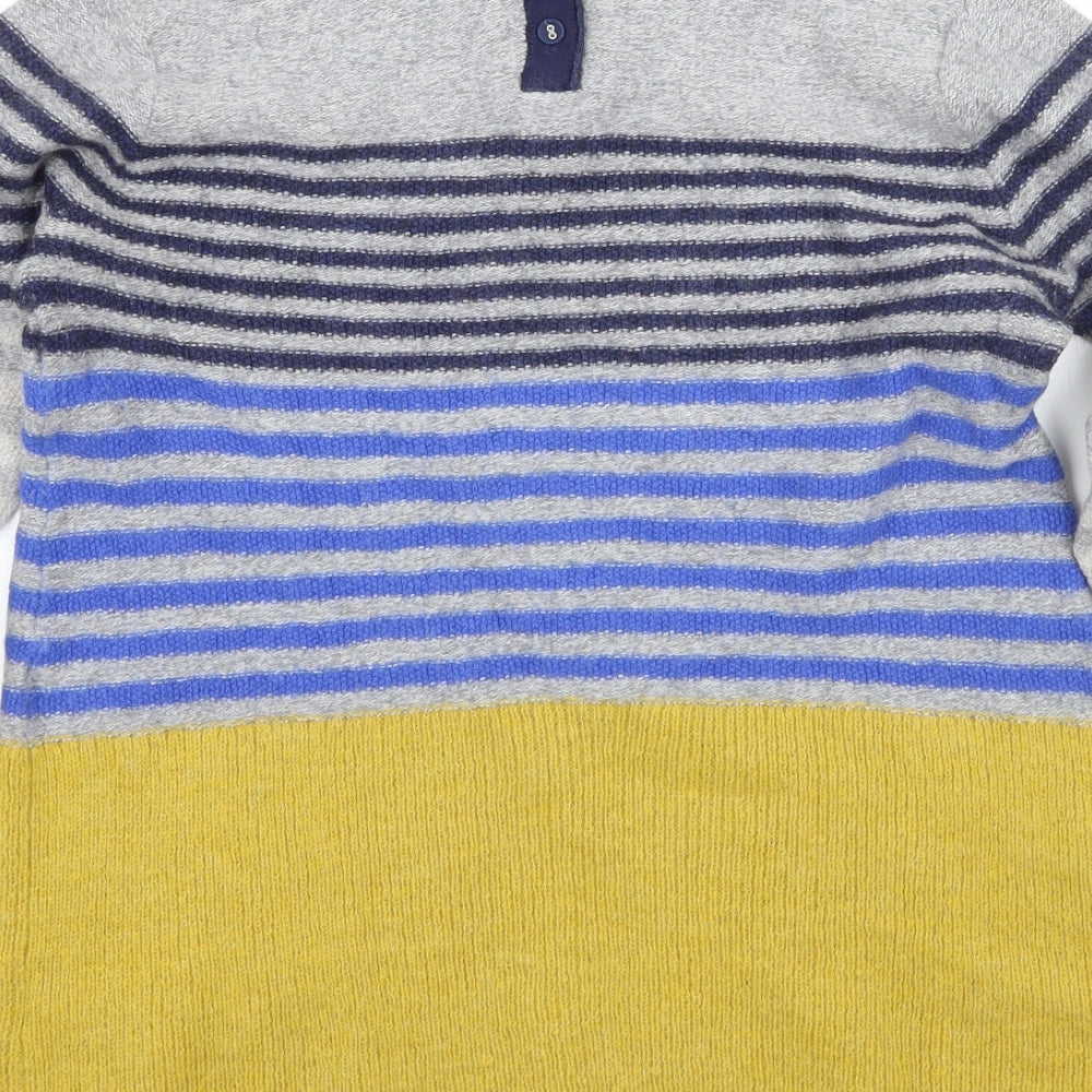 White Stuff Womens Yellow Striped  Pullover Jumper Size 14
