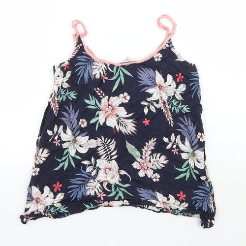 Primark Womens Blue Floral  Basic Tank Size S