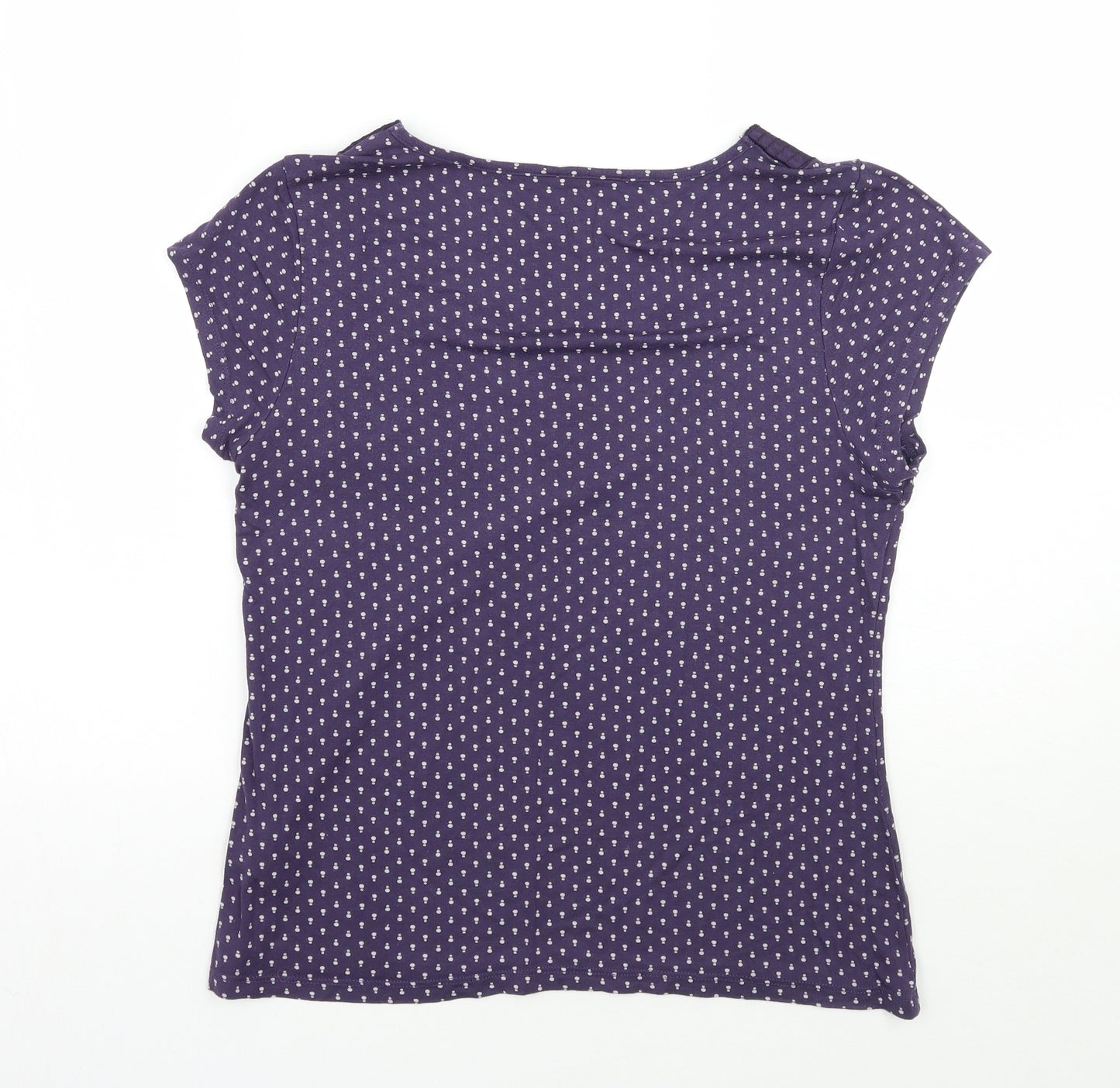 Matalan Womens Purple Geometric  Basic T-Shirt Size 16
