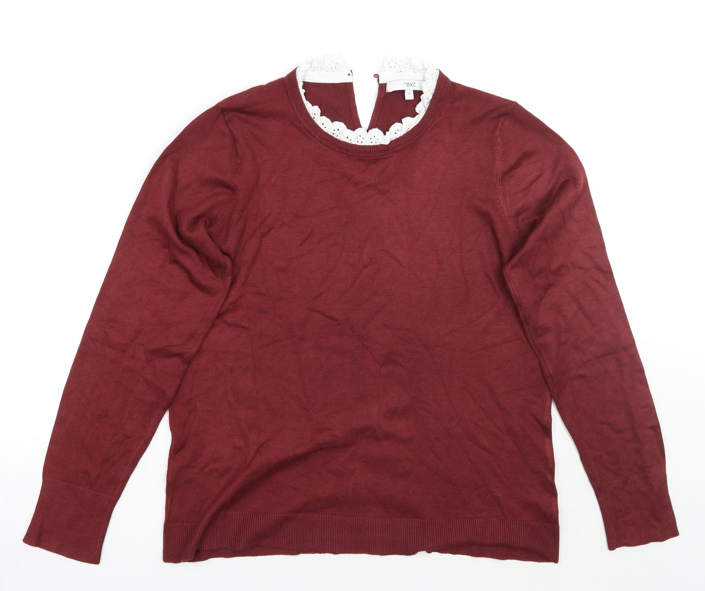 NEXT Womens Red   Pullover Jumper Size 14