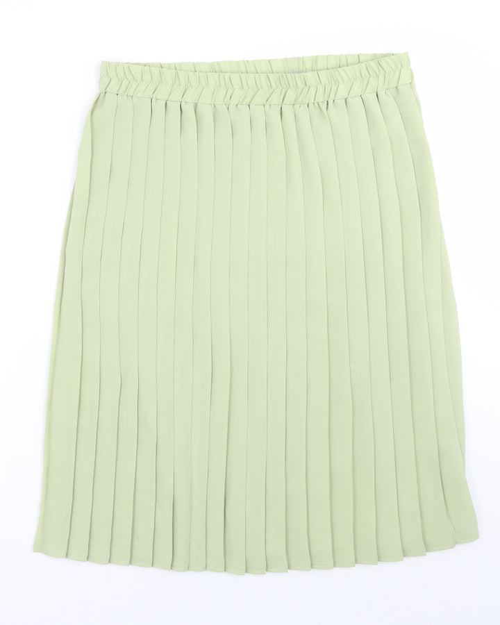Preworn Womens Green A-Line Skirt Size XL