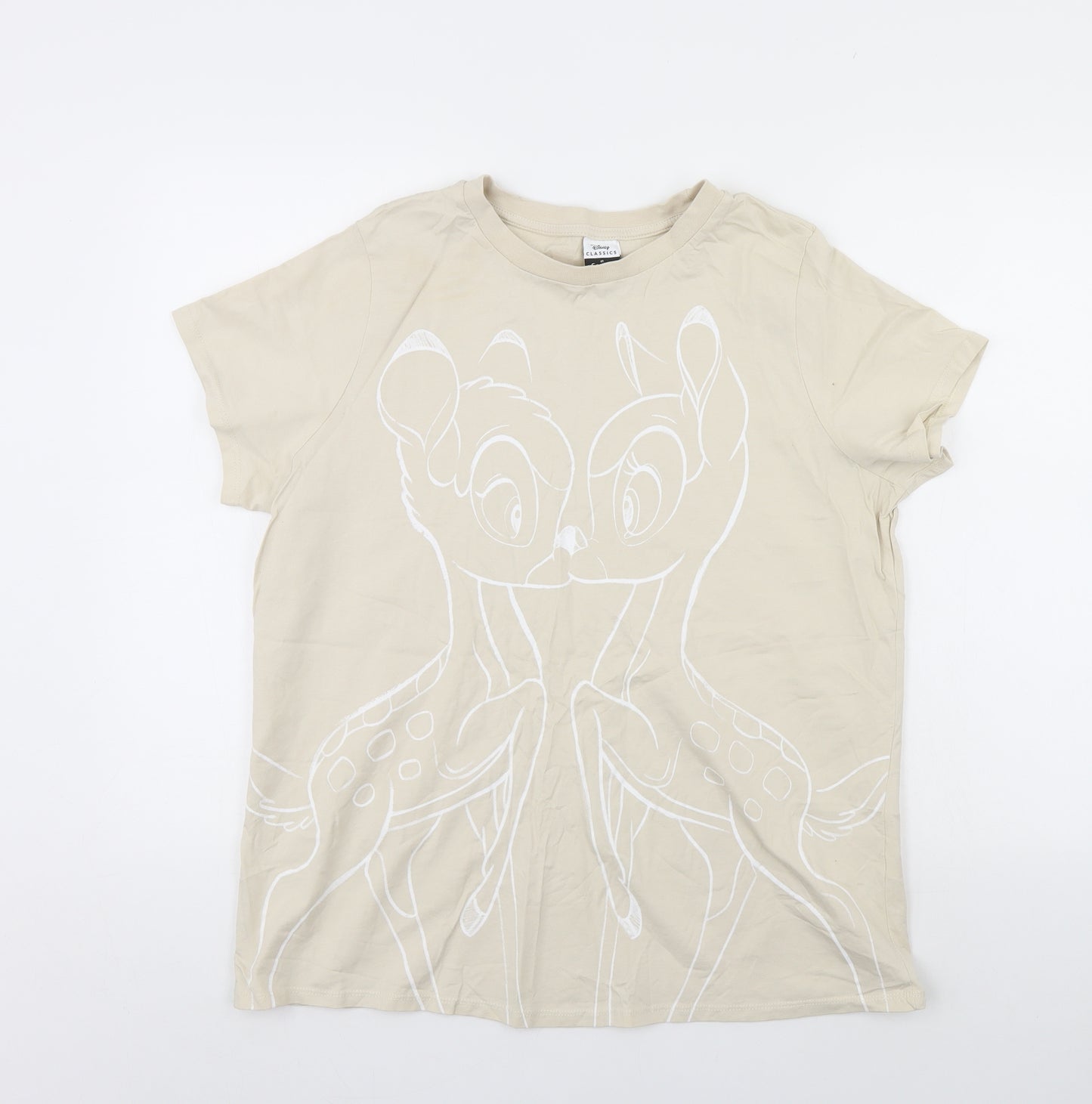 George Womens Beige   Basic T-Shirt Size 18  - Disney