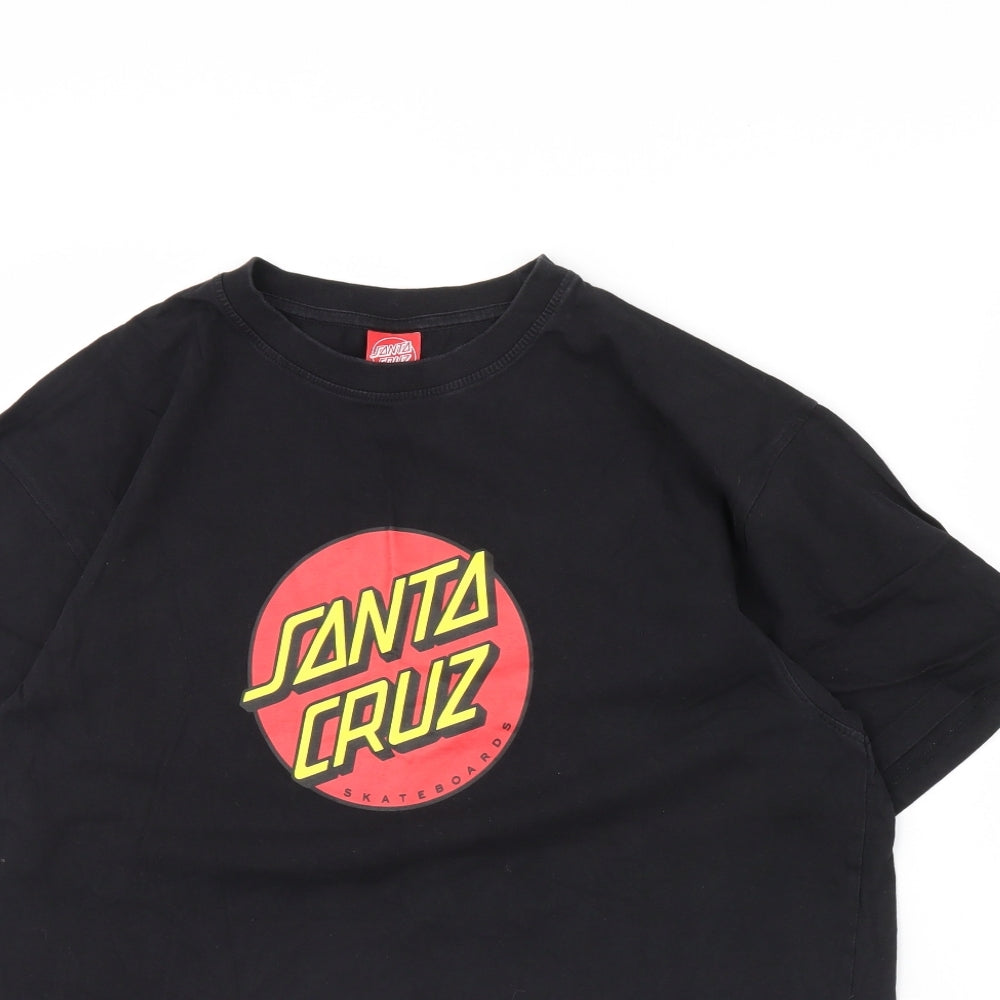 Santa Cruz Mens Black    T-Shirt Size L