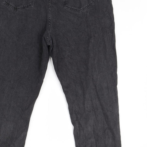 Denim cO Womens Black  Denim Straight Jeans Size 14 L28 in