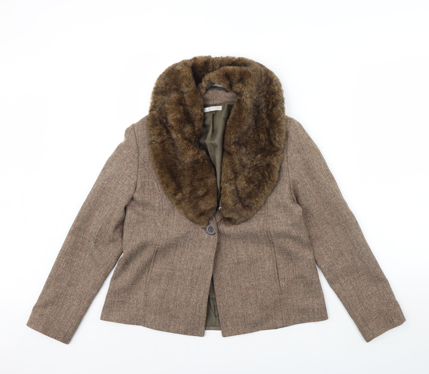 Brandtex Womens Brown   Jacket  Size 10