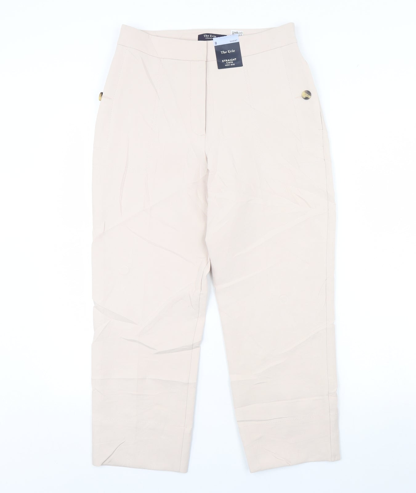 m&s Womens Pink   Trousers  Size 8 L27 in