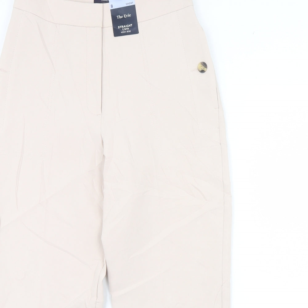 m&s Womens Pink   Trousers  Size 8 L27 in