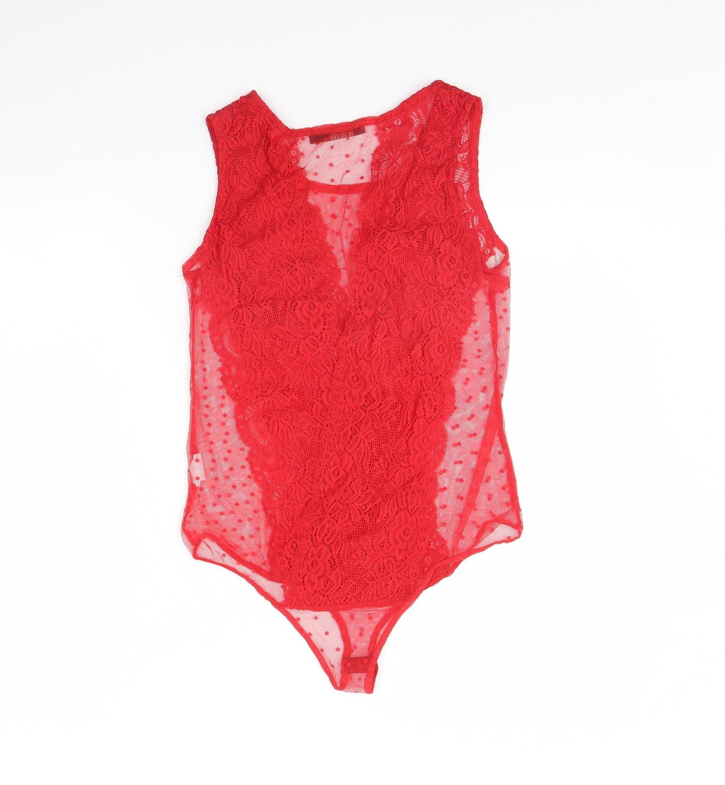 Vogue Paris Womens Red   Bodysuit One-Piece Size L