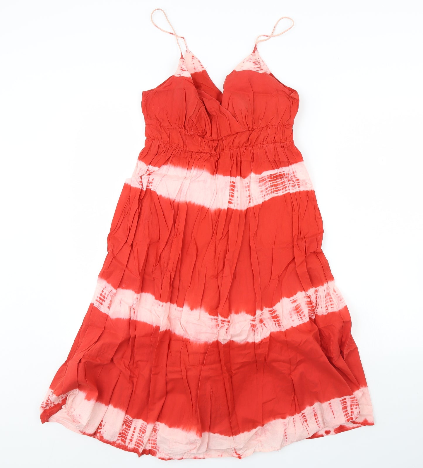 paper sun Womens Red Striped  Fit & Flare  Size 8