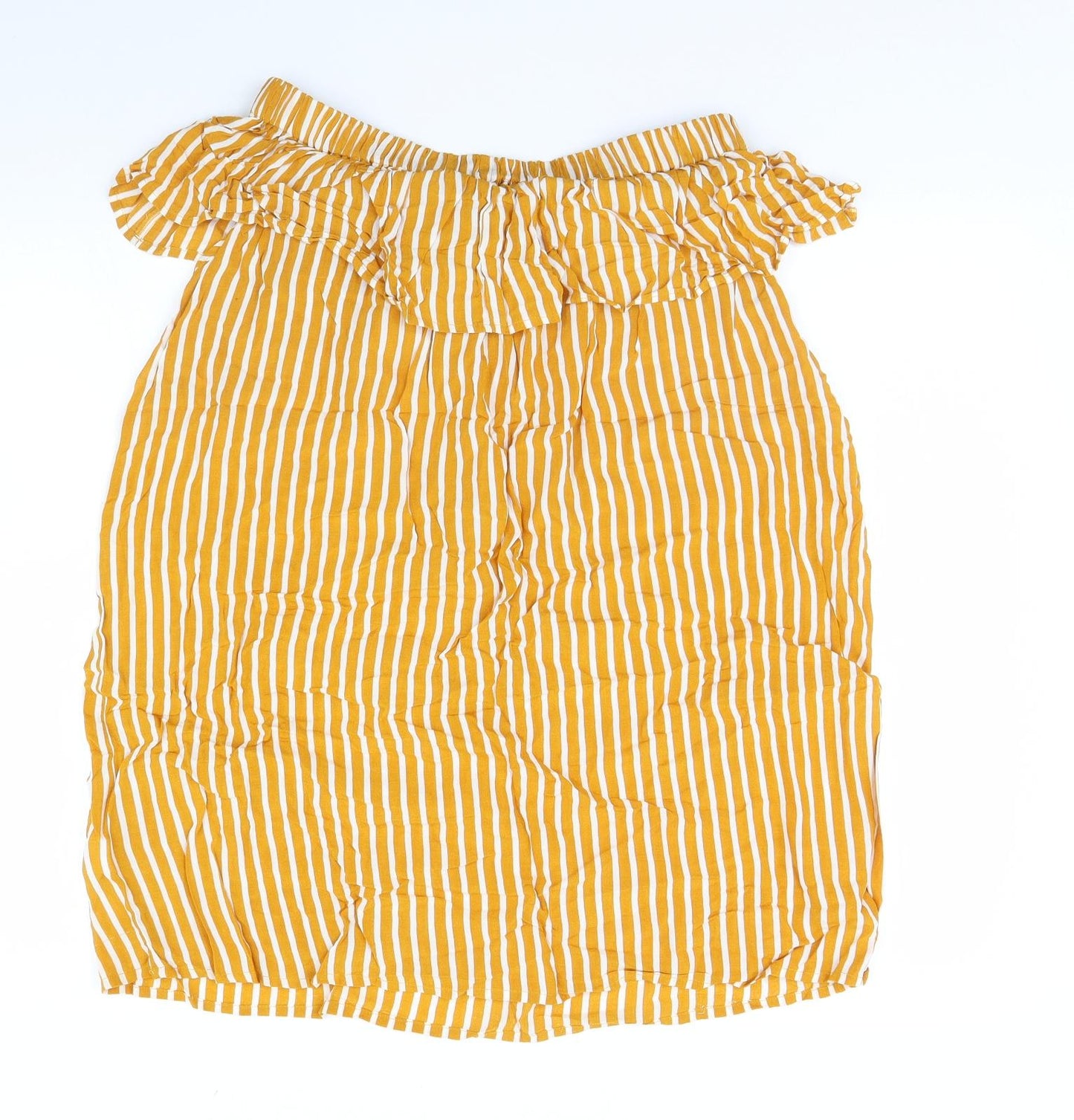 Primark Womens Yellow Striped  Mini  Size 14