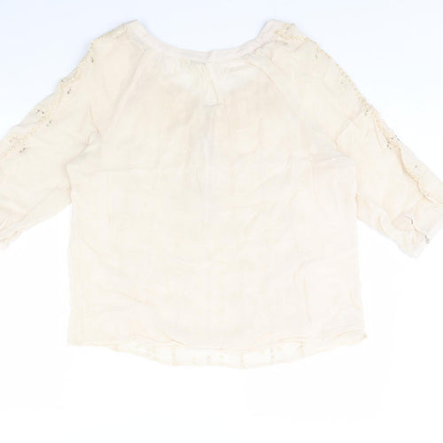 Monsoon Womens Beige   Basic Blouse Size 14