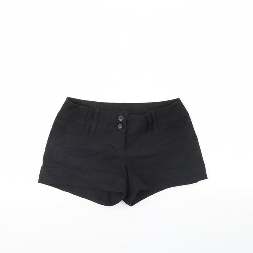 Jane Norman Womens Black   Cut-Off Shorts Size 8
