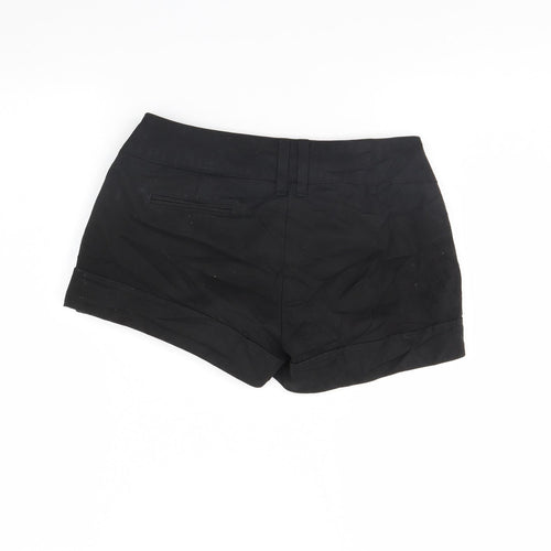 Jane Norman Womens Black   Cut-Off Shorts Size 8