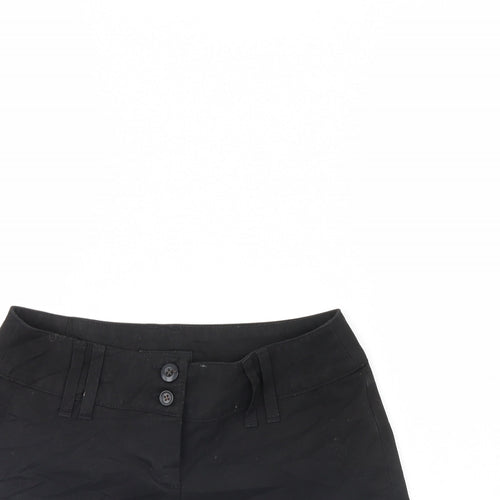 Jane Norman Womens Black   Cut-Off Shorts Size 8
