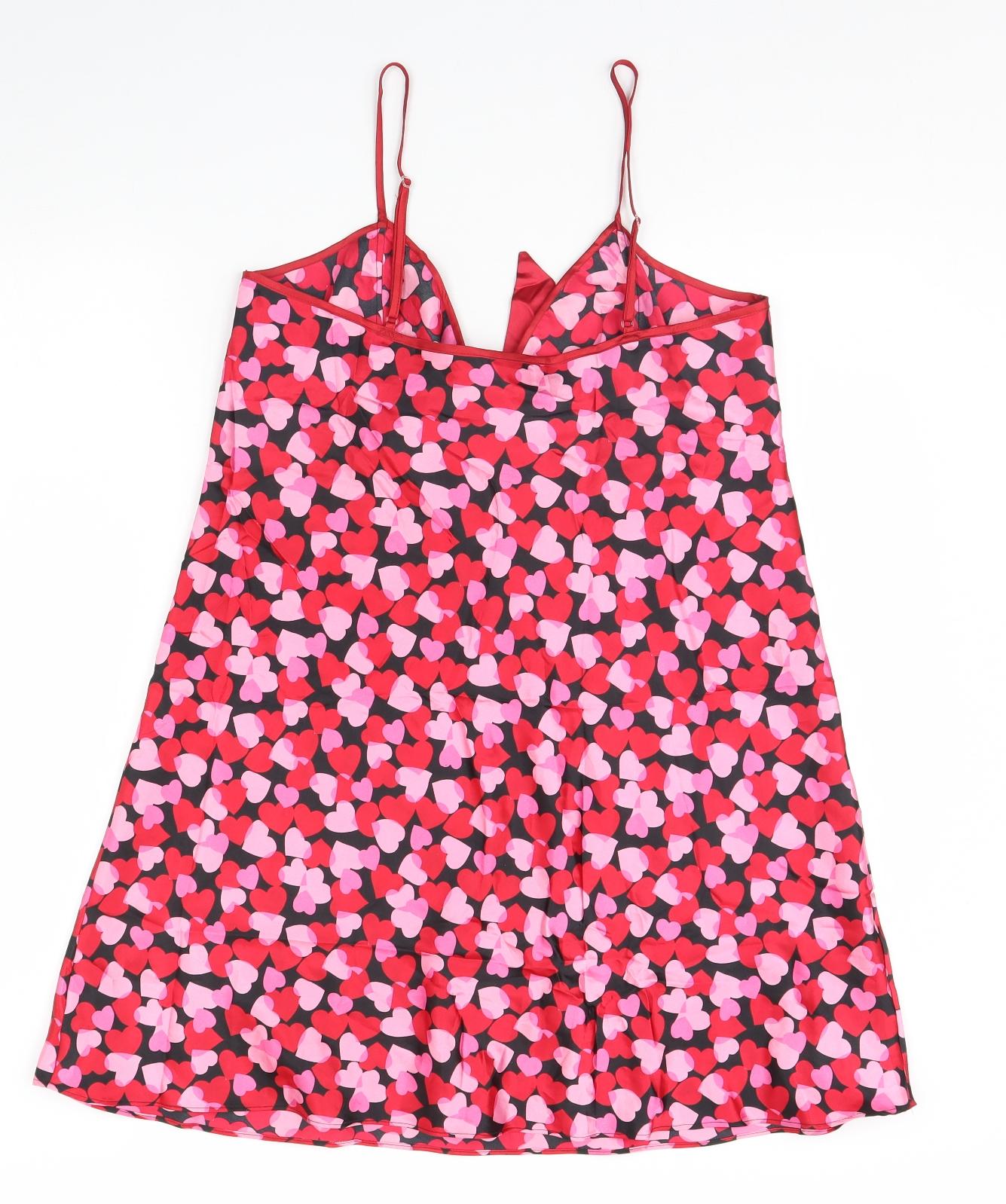 Sorbet Womens Pink Solid  Cami Dress Size 16